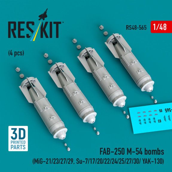 1:48 FAB-250 М-54 bombs (4 pcs)