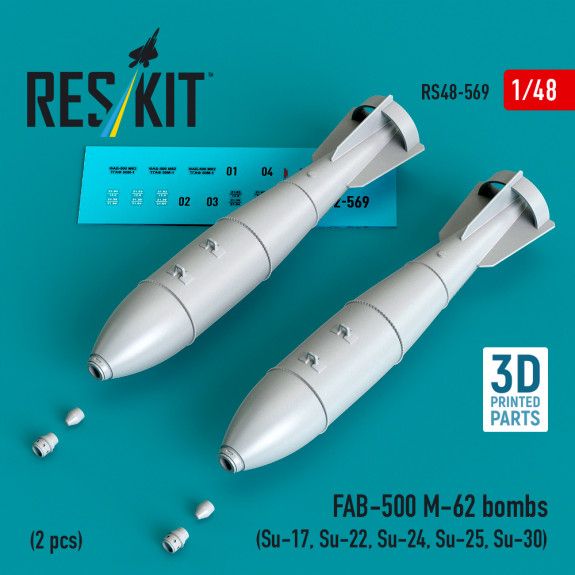 1:48 FAB-500 M-62 bombs (2 pcs)