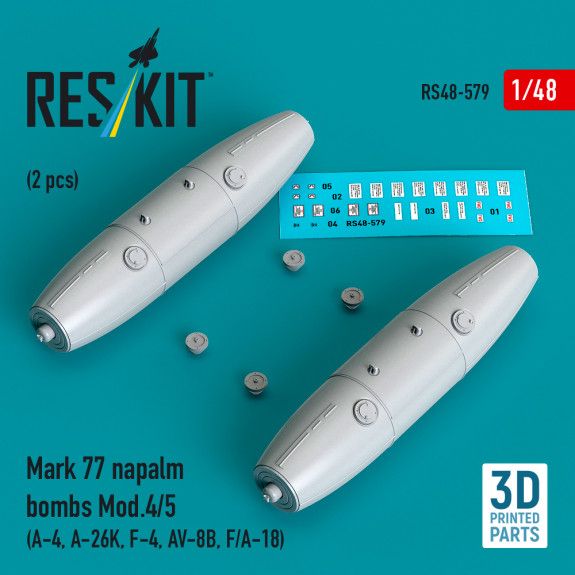 1:48 Mark 77 napalm bombs Mod.4/5 (2pcs)