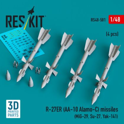 1:48 R-27ER (AA-10 Alamo-C) missiles (4 pcs)