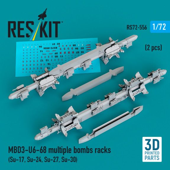 1:72 MBD3-U6-68 multiple bombs racks (2 pcs)