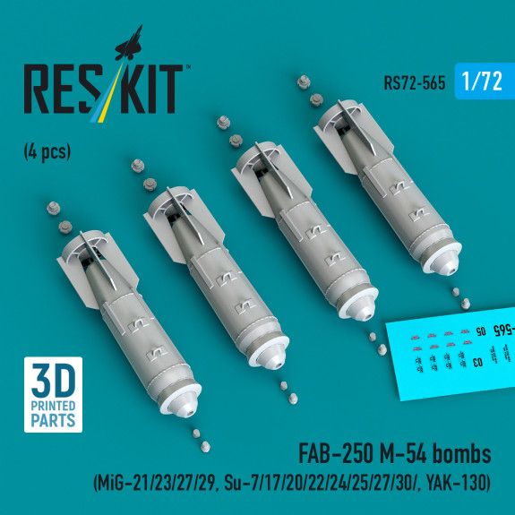 1:72 FAB-250 М-54 bombs (4 pcs)