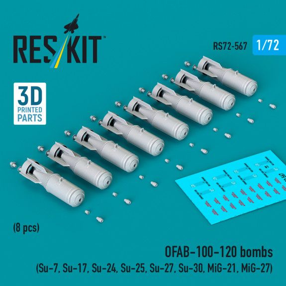 1:72 OFAB-100-120 bombs (8 pcs)