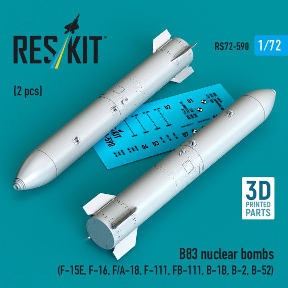 1:72 B83 nuclear bombs (2 pcs)