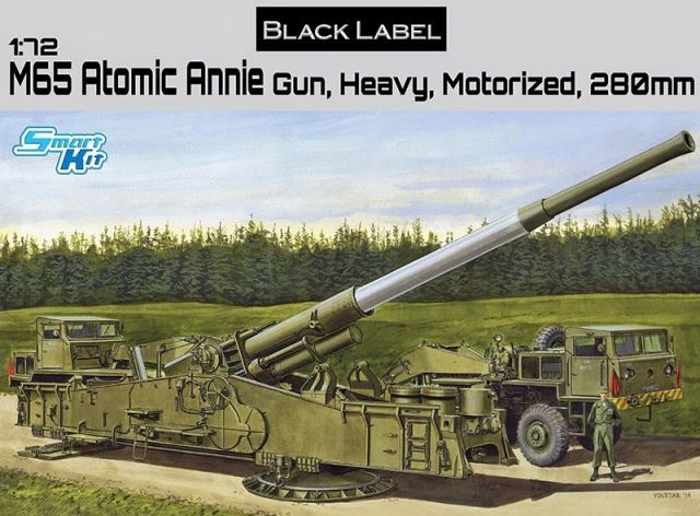 1:72 280mm Heavy Gun M65 Atomic Annie
