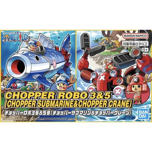 One Piece Chopper Robo 3 & 5 (Chopper Submarine & Chopper Crane)