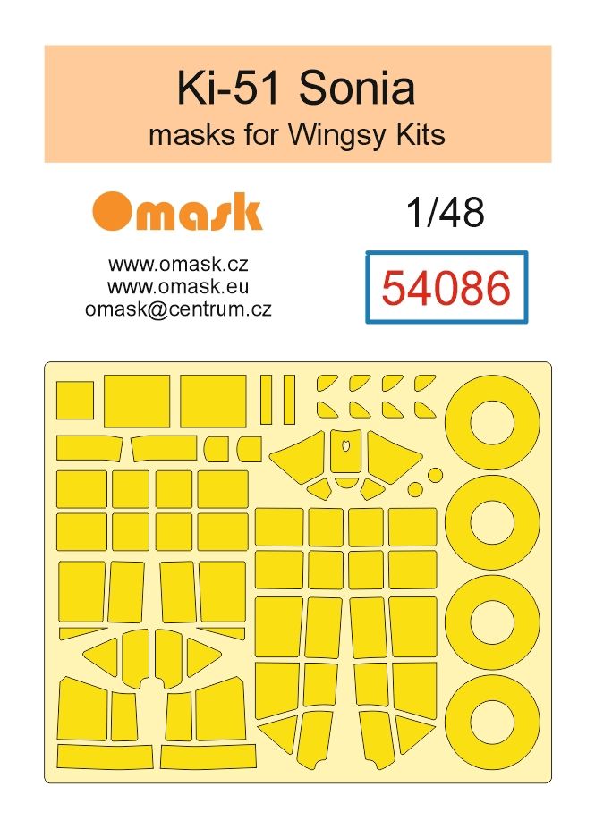 1:48 Ki-51 Sonia mask (for Wingsy Kits)