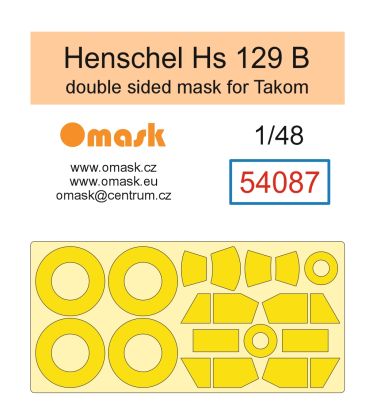 1:48 Henschel Hs 129 B double sided mask (forTakom)