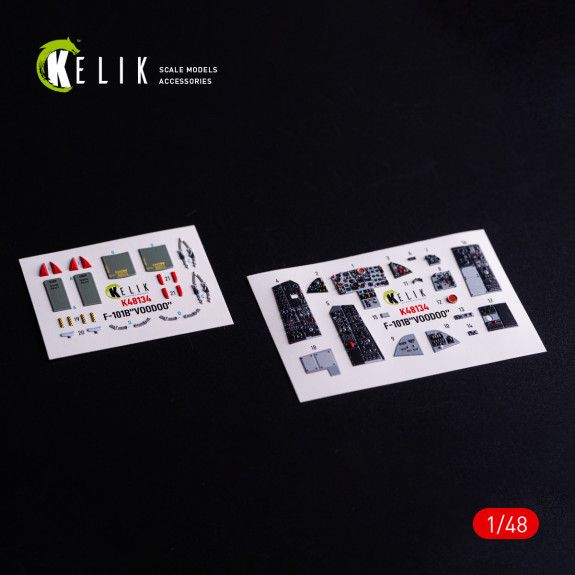 1:48 F-101B VooDoo - interior 3D decals for Zimi Model/KittyHawk kit