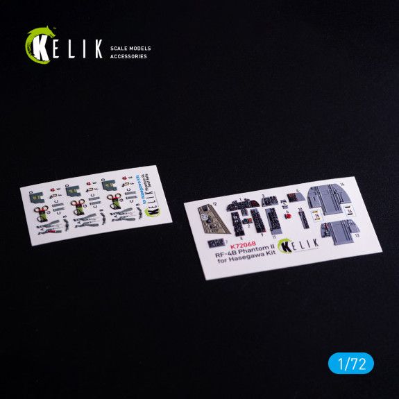 1:72 RF-4B - interior 3D decals for Hasegawa kit