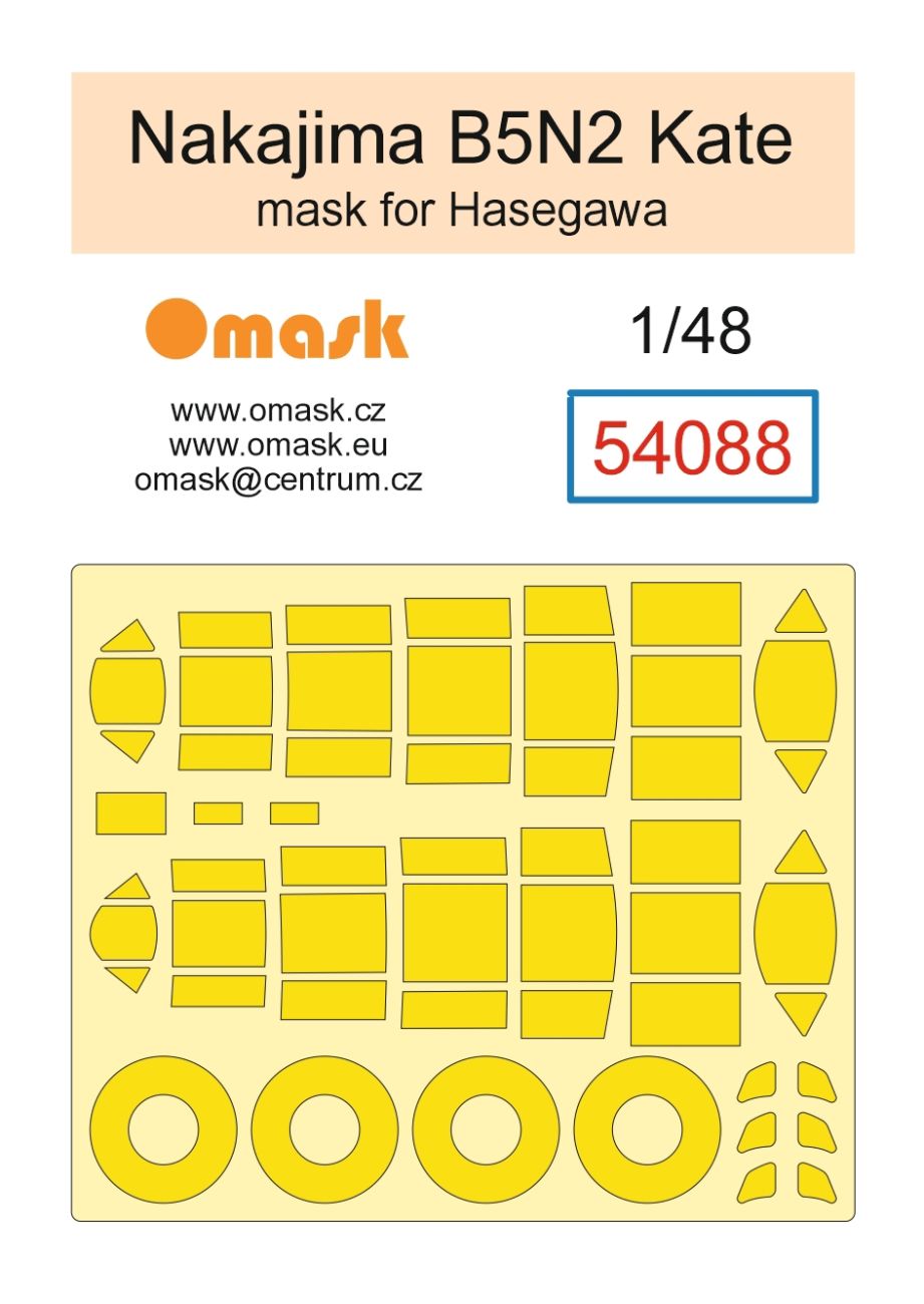 1:48 Nakajima B5N2 Kate mask (for Hasegawa)