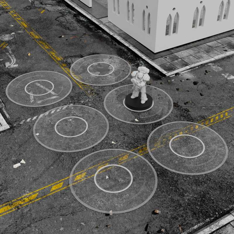 Basic Clear Objective Marker Kill Team compatible