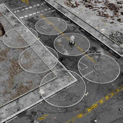 Basic Clear Objective Marker Wh40k compatible