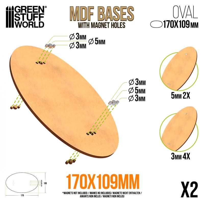 MDF Bases - Oval 170x109mm