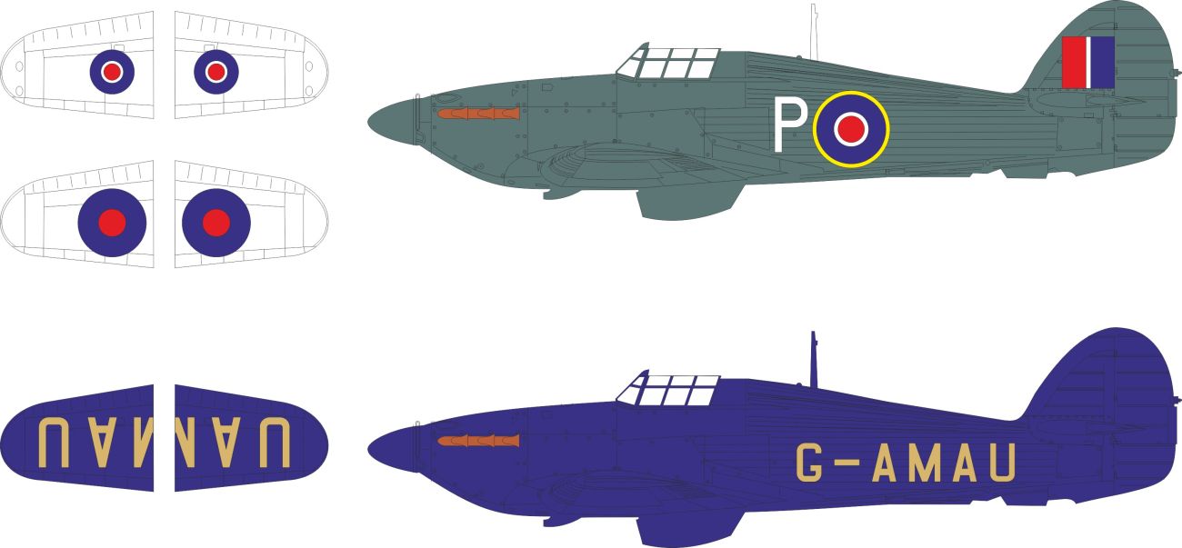 1:32 Sea Hurricane Mk.IIc Marking & National Insignia for Revell