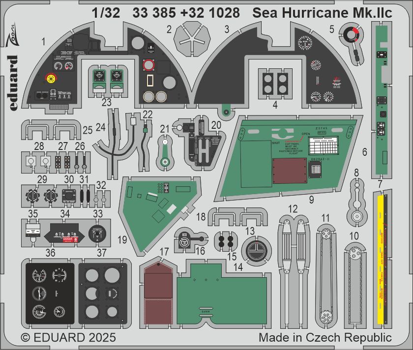 1:32 Sea Hurricane Mk.IIc detail set for Revell