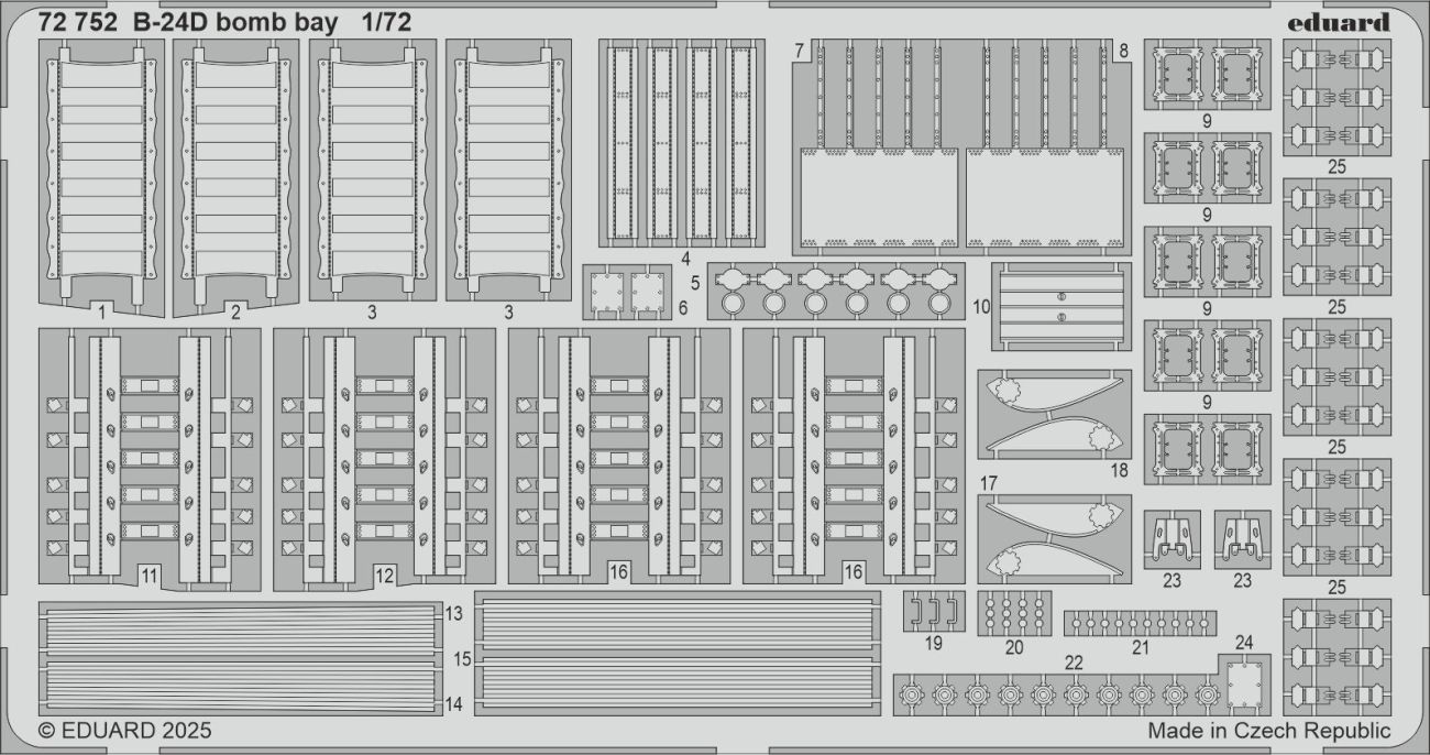 1:72 B-24D Bomb Bay detail set for Airfix