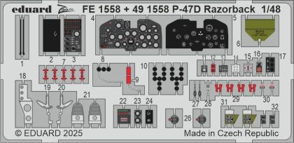1:48 P-47D Razorback detail set for Miniart