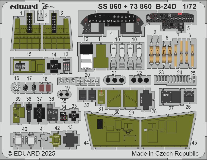 1:72 B-24D detail set for Airfix