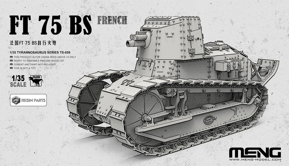 1:35 French FT 75 BS (including resin parts)