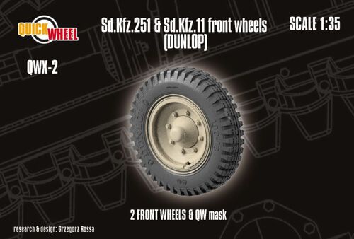 1:35 Sd.Kfz. 251 & 11 - Front Wheels (Dunlop)