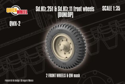 1:35 Sd.Kfz. 251 & 11 - Front Wheels (Dunlop)
