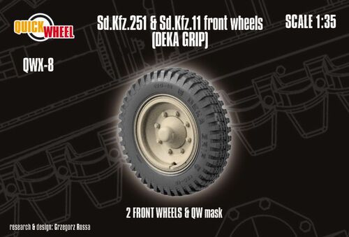 1:35 Sd.Kfz. 251 & 11 Front Wheels (Deka Grip)