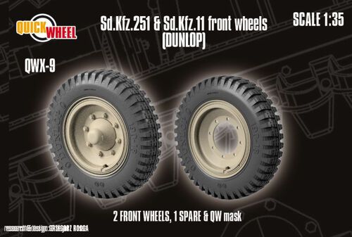 1:35 Sd.Kfz. 251 & 11 - Front Wheels (Dunlop)