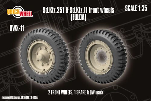 1:35 Sd.Kfz. 251 & 11 Front Wheels (Fulda)
