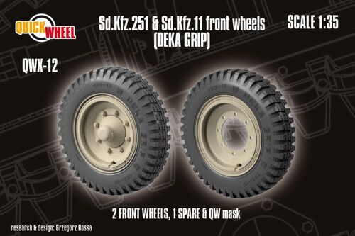 1:35 Sd.Kfz. 251 & 11 - Front Wheels (Deka Grip)