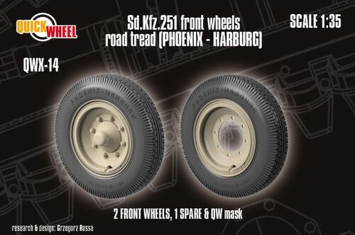 1:35 Sd.Kfz. 251 - Front Wheels Road Tread (Phoenix - Harburg)