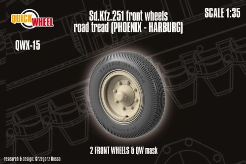 1:35 Sd.Kfz. 251 - Front Wheels Road Tread (Phoenix - Harburg)