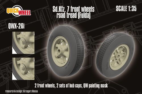 1:35 Sd.Kfz. 7 - Front Wheels Road Tread (Fulda)