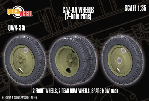 1:35 GAZ-AA - Wheels (2-Hole Rims)