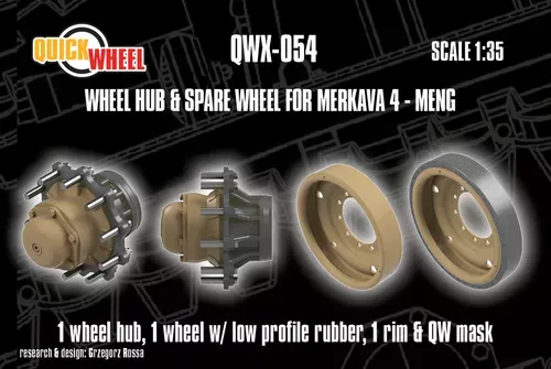 1:35 Merkava 4 - Wheel Hub & Spare Wheel (for Meng Kits)