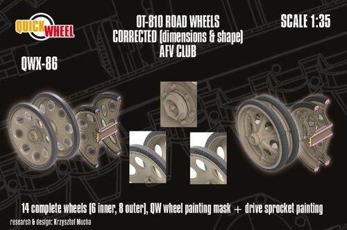 1:35 OT-810 - Corrected Road Wheels (for AFV Club Kits)