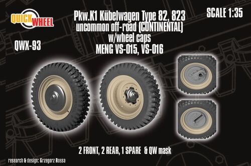 1:35 Pkw. K1 Kubelwagen Type 82 - 823 Uncommon Off-Road (Continental) (for Meng Kits)
