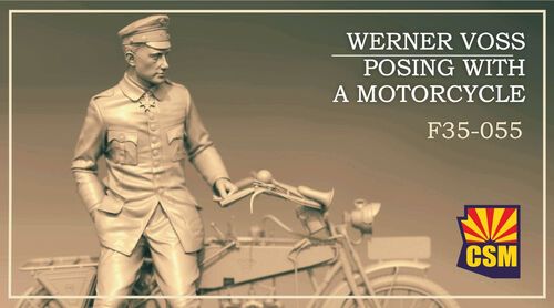 1:35 Werner Voss Posing With A Motorcycle