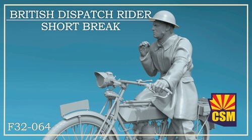 1:32 British Dispatch Rider On A Short Break