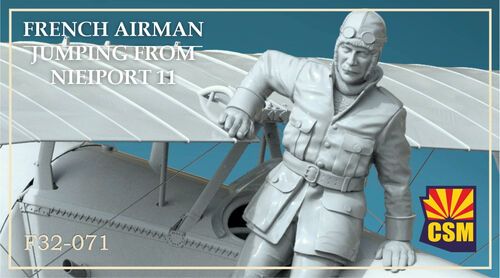 1:32 French Airman Jumping From His Nieuport