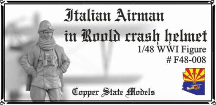 1:48 Italian Airman In Roold Crash Helmet
