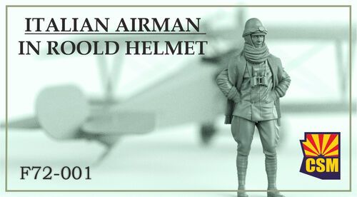 1:72 Italian AirmanI In Roold Crash Helmet