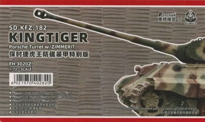 1:72 Sd.Kfz. 182 Kingtiger Porsche Turret w/ Zimmerit Pz.Kpfw. VI Ausf. B Tiger II