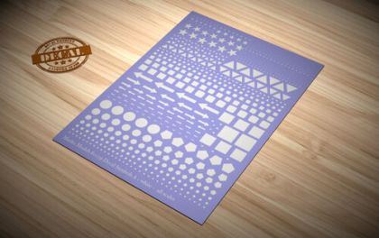 Decal Symbols A - White