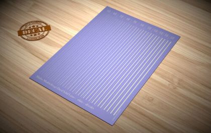 Decal Solid Lines - white