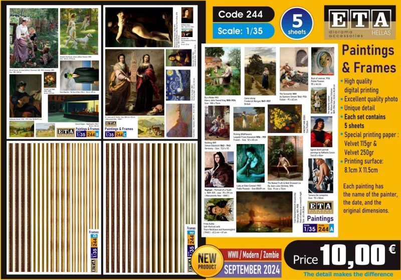 1:35 Paintings And Frames (5 Sheets)