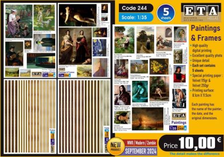 1:35 Paintings And Frames (5 Sheets)