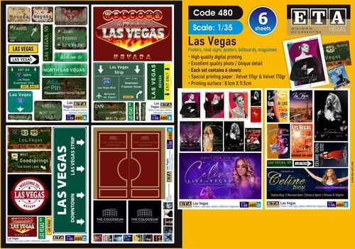 1:35 Las Vegas - Posters, Road Signs and Billboards