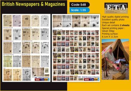 1:35 British WWII Newspapers & Magazines