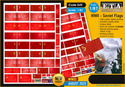 1:87 Soviet WWII Flags